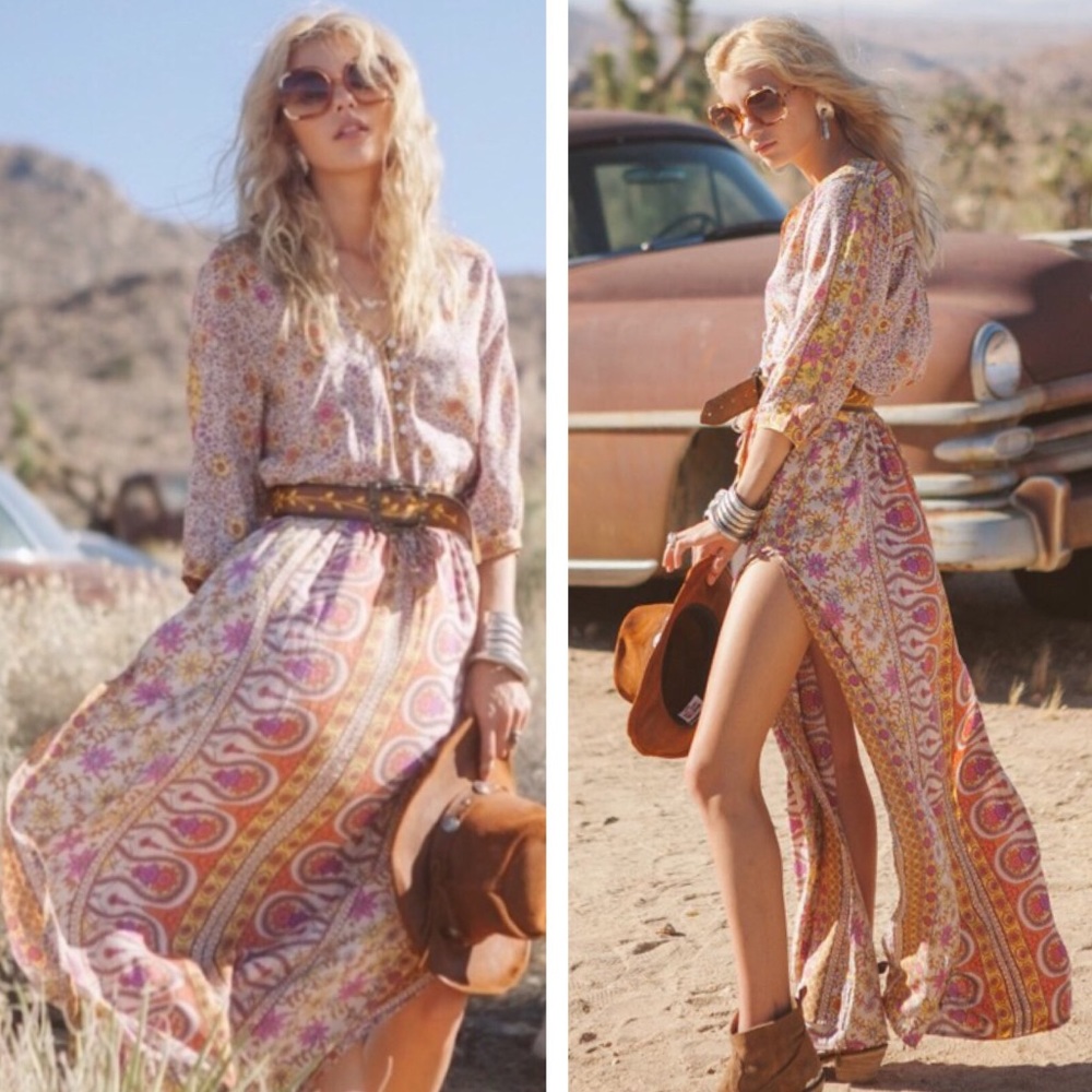 🌿 Spell Boho Blossom Dress Size Small